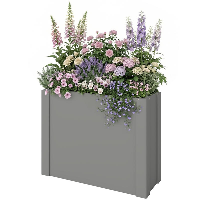 Raised Garden Bed - Jardinera Elevada Outsunny, Galvanizada, para Exteriores,