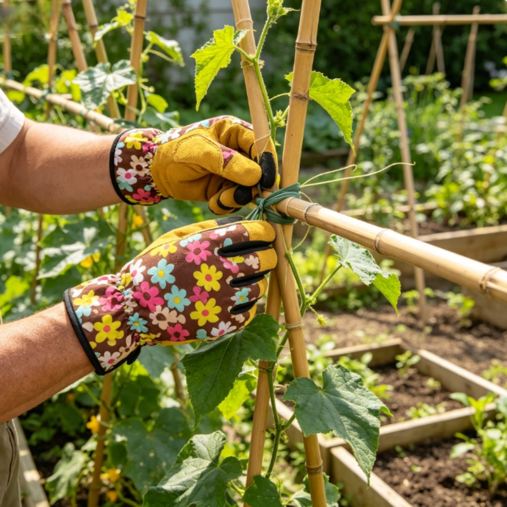 Garden Gloves - Guantes de jardinería sin dedos para
