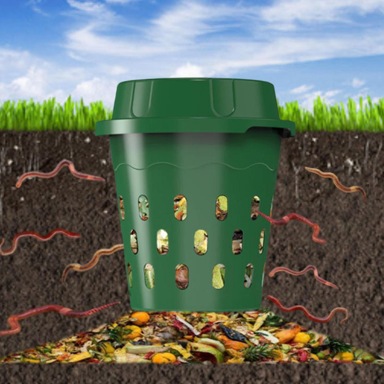 Raised Garden Bed - Compostador de lombrices enterrado para producción
