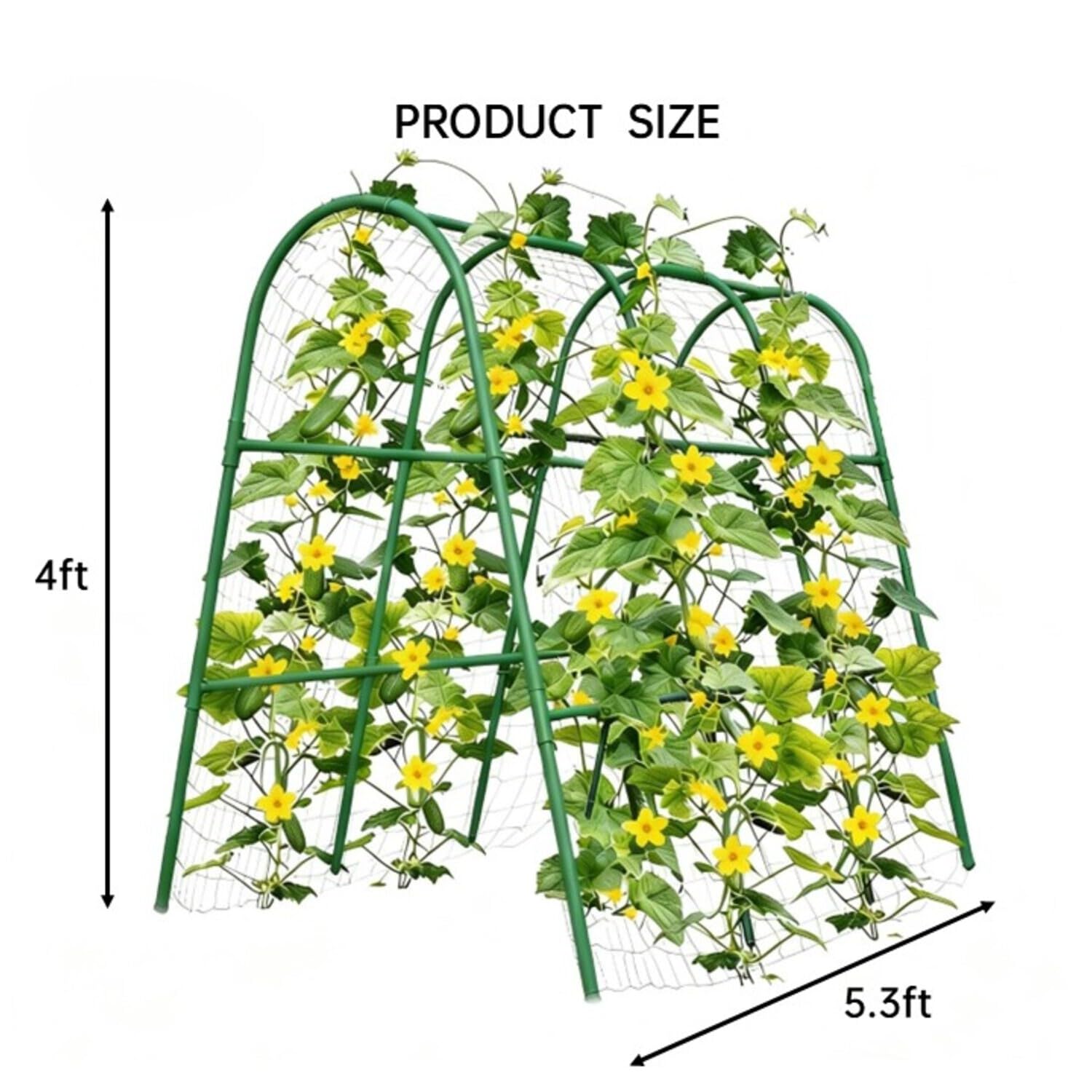 Arco de jardín de 4x5.3 pies p - Raised Garden Bed reseña y precio