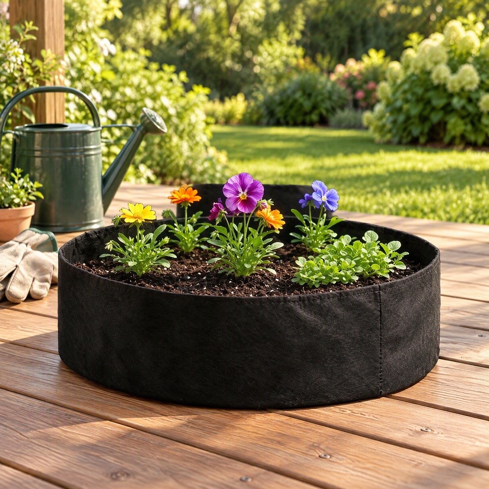 Bolsa de fieltro circular gran - Raised Garden Bed reseña y precio