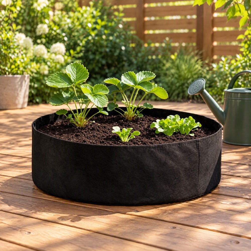 Bolsa de fieltro circular gran - Raised Garden Bed reseña y precio