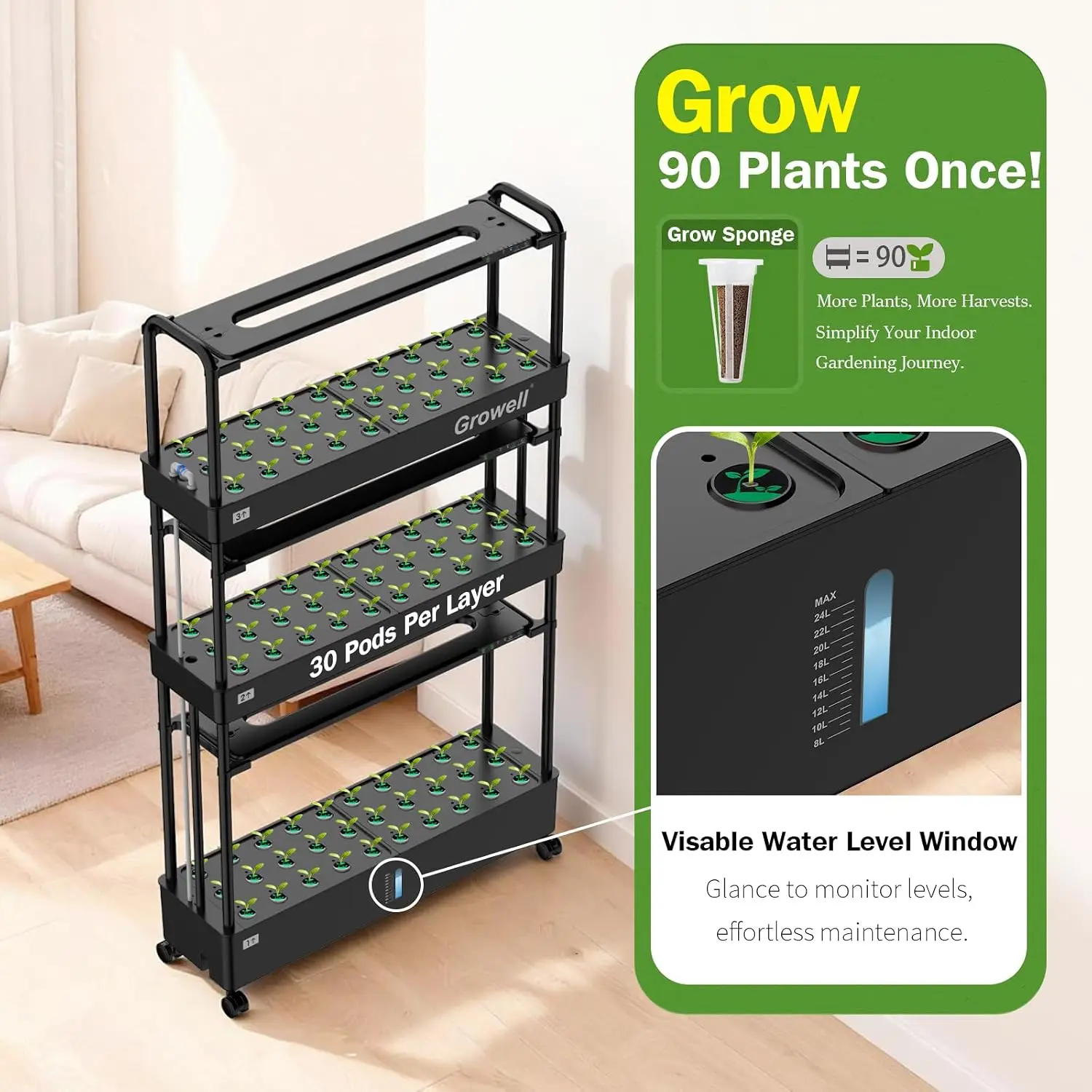 Gran Kit de Sistema de Cultivo - Indoor Herb Garden reseña y precio